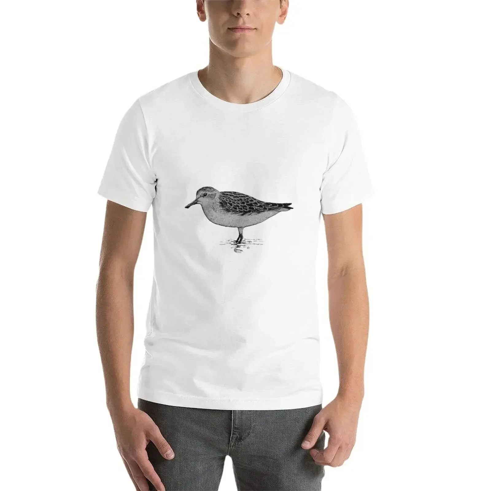 Spoon-billed Sandpiper T-Shirt oversized sports fans tees t shirts for men