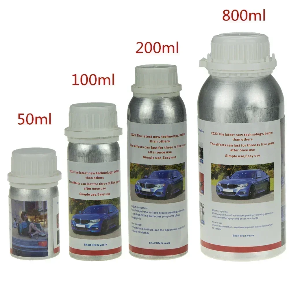 Headlights Liquid Polymer Headlight Chemical Polish Repair Fluid Refurbishment Scratch Repair Polishing Headlights Kit