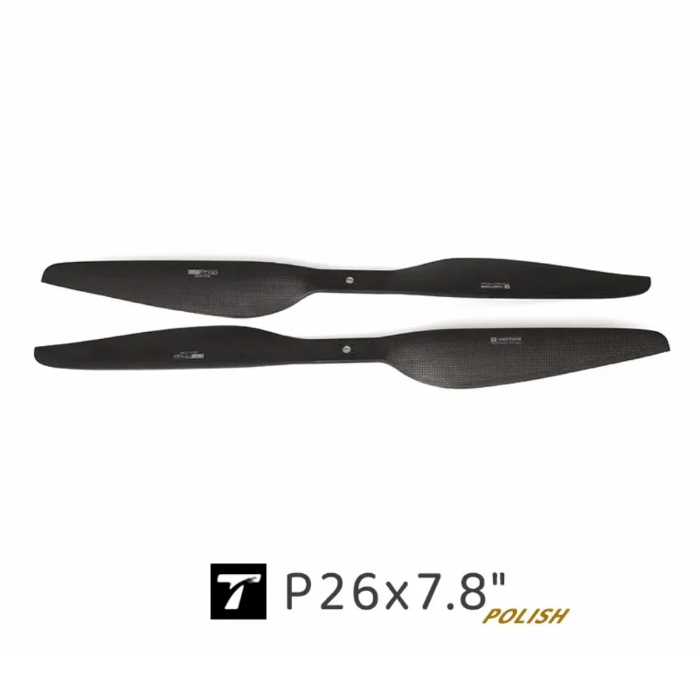 P26T-MOTOR Multi-rotor Polish Carbon Fiber Propeller/PAIR Ultimate Pulling Force18kg Best Performance Speed Range1900~4UniFly
