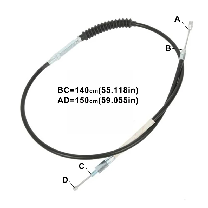 Motorcycle 140CM 180CM Clutch Cable For Harley Sportster 1200 Custom XL1200C Super Low XL883L 2011-2020