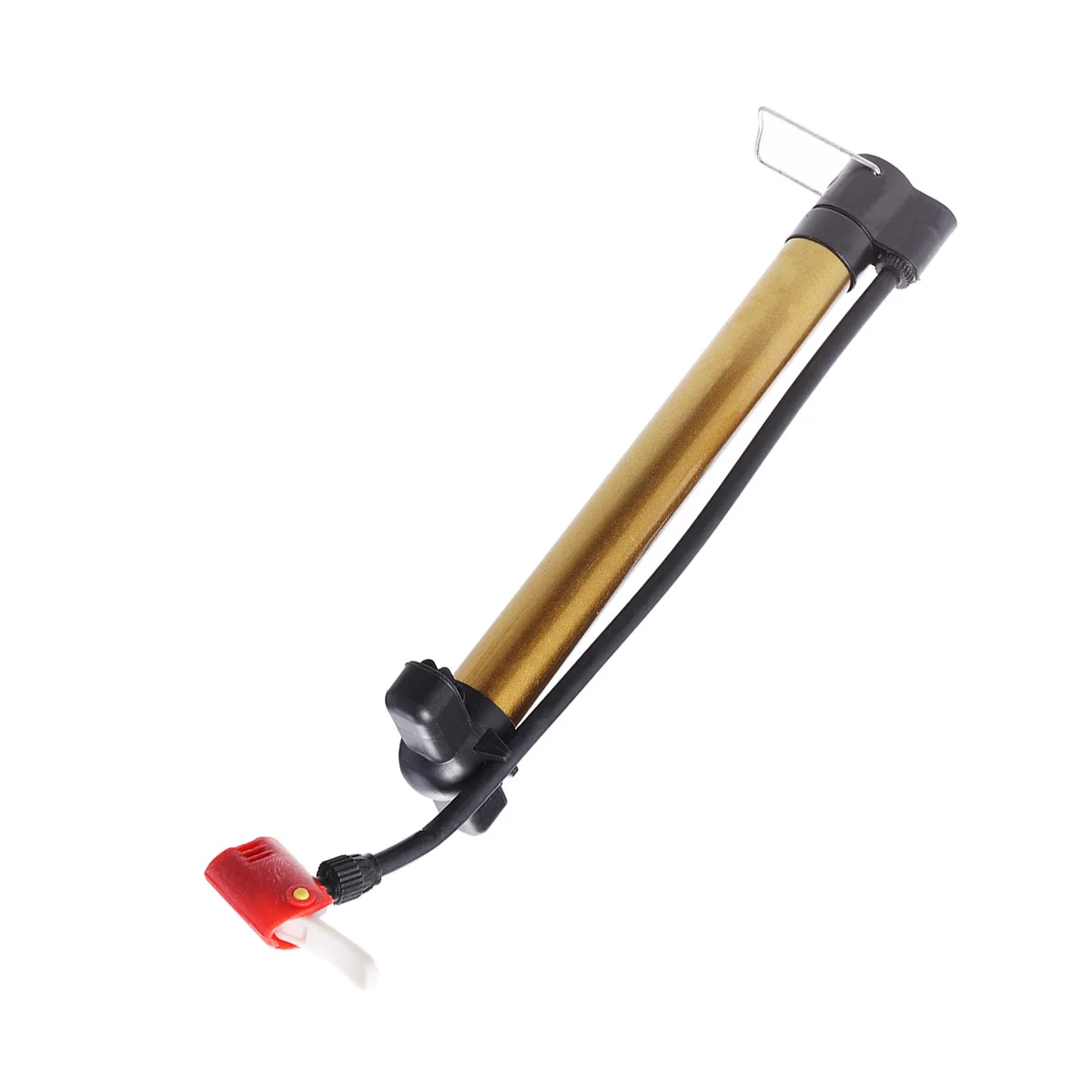 مضخة دراجة محمولة خفيفة الوزن صمام مزدوج لتضخم إطارات الدراجات مضخة هواء للدراجة على الطرق الجبلية كرة السيارة #4