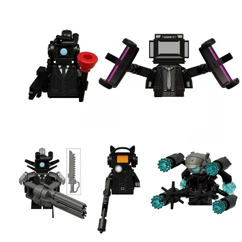 2026 Nieuwe Skibidi Toilet Man Figuren Blokken TvMan Titan Cameraman Speakerman Puzzle Stenen Actiefiguren Model Speelgoed Verjaardagscadeau
