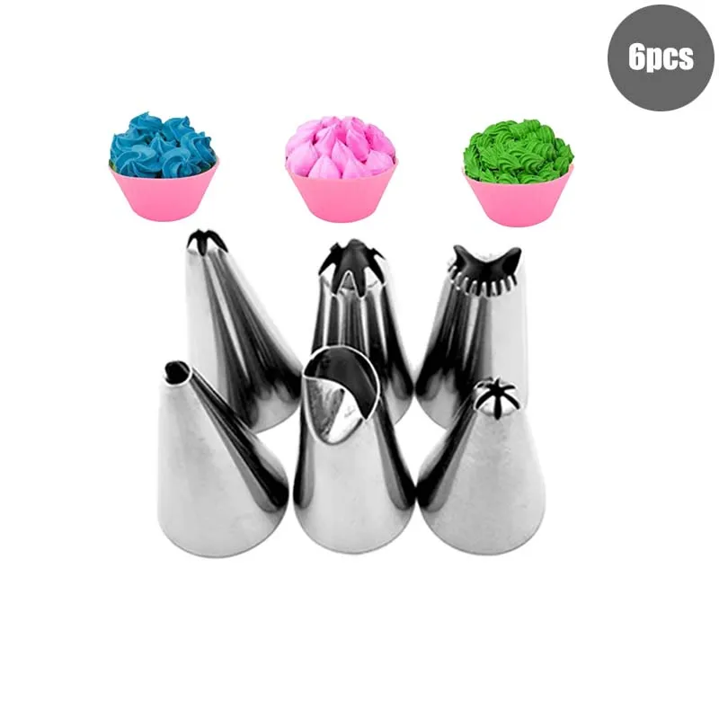 Cream Nozzles 8PCS Pastry Tools Accessories For Pastry Bag Kitchen Bakery Cupcake Desserts Confectionery Cake Decorating Tools