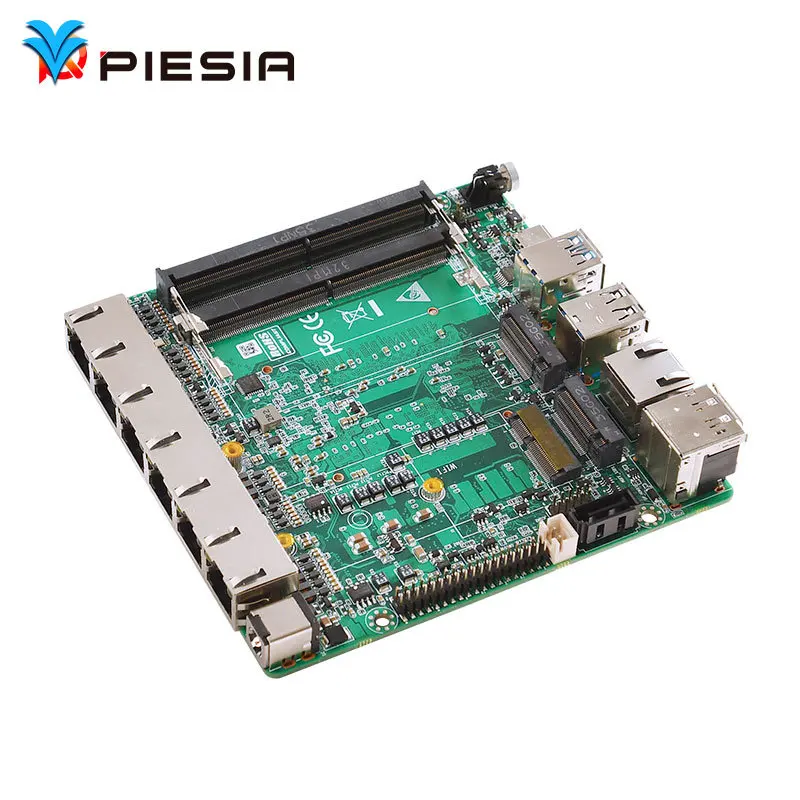 

Piesia 12th/13th Gen Core I3 I5 I7 Firewall Router Mainboard DDR5 Industrial 6 Lan Port Nano ITX Motherboard