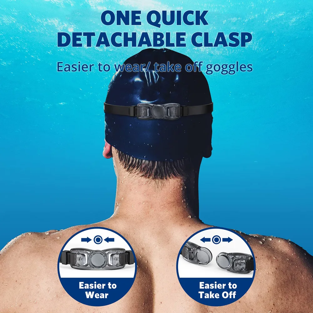 Optische Schwimmbrille für Kurzsichtige, Auslaufsicher, Beschlagfrei, UV-Schutz, für Erwachsene, Männer, Frauen und Jugendliche – Detail 6