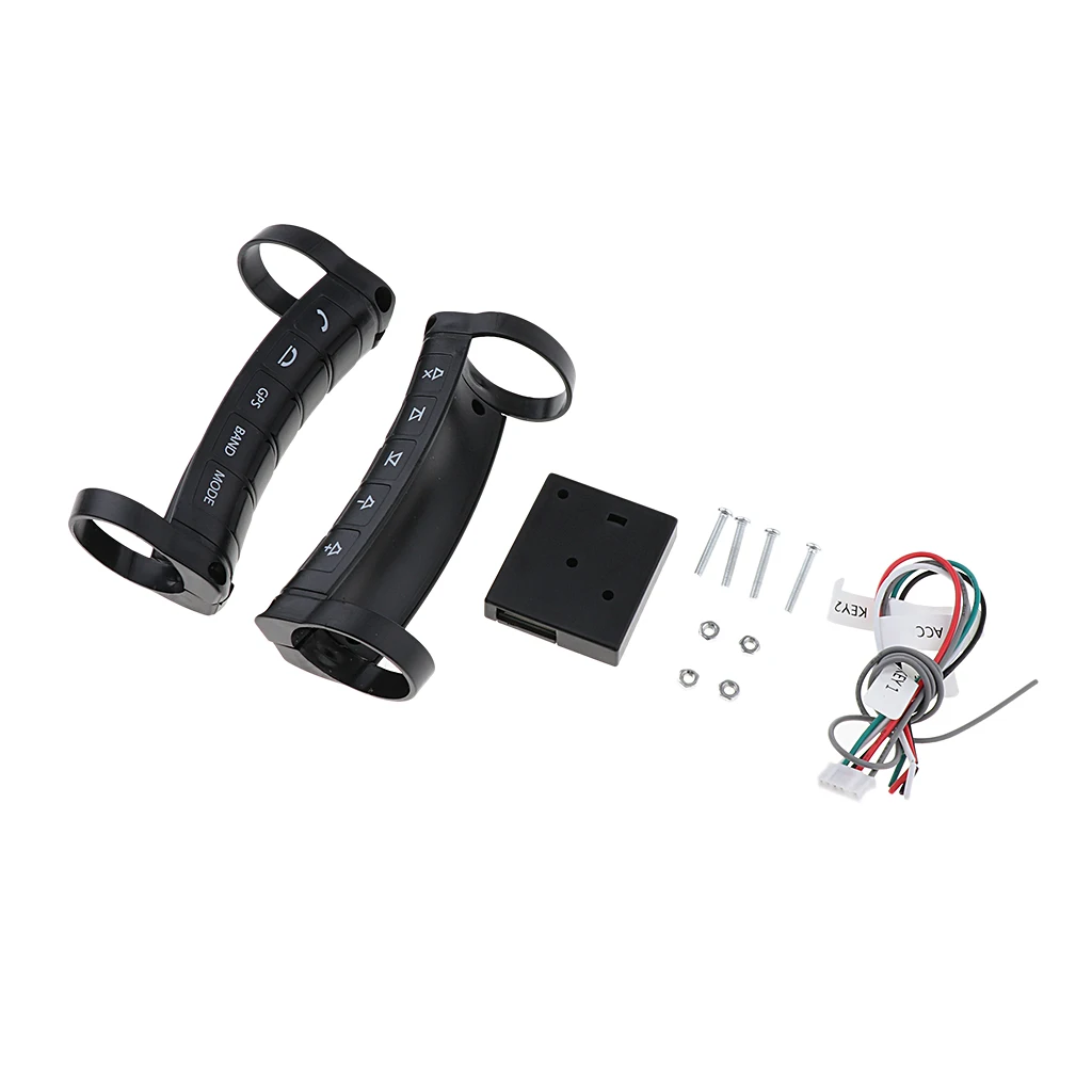 Wireless Car Steering Wheel Button Remote Control Multifunction Slim Volume,