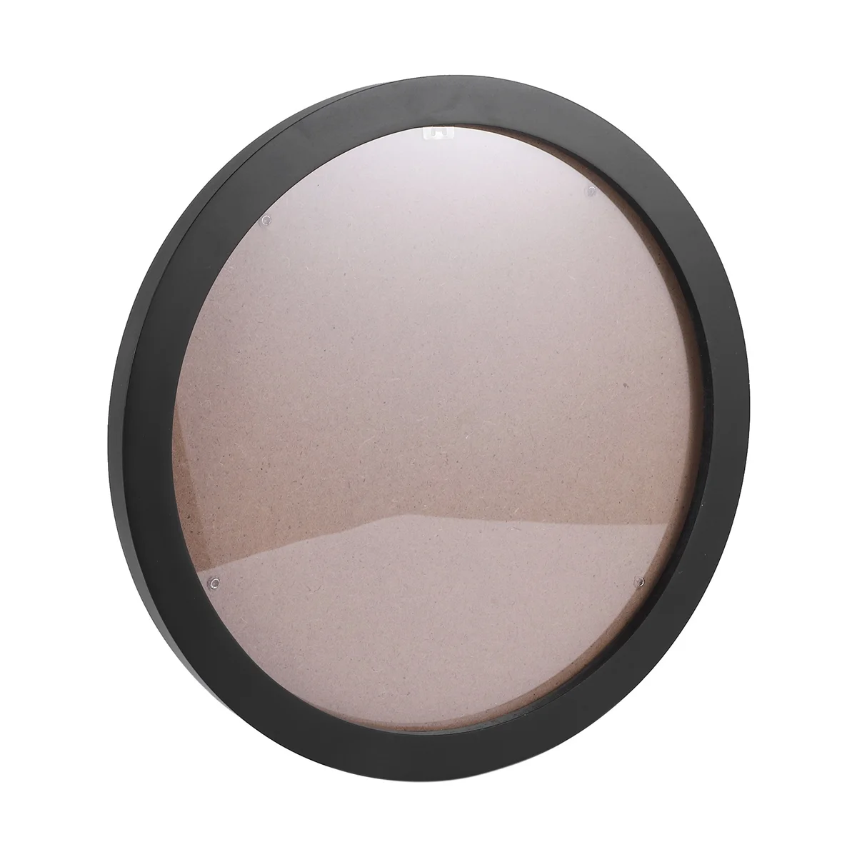 MALL 10Inch Round Wooden Picture Frames Gift DIY Wall Hanging Wood Picture Holder Home Decoration(Black)