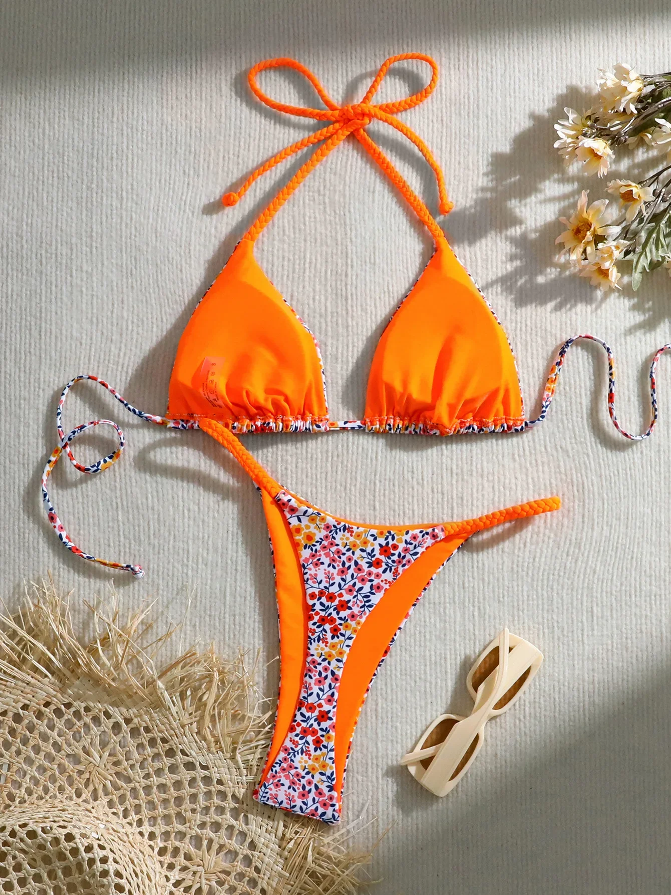 Bikini Push Up Segitiga Seksi Baju Renang Tali Dasi Wanita Pakaian Renang Thong Bikini Brasil Pakaian Mandi Perban Pakaian Pantai Biquini