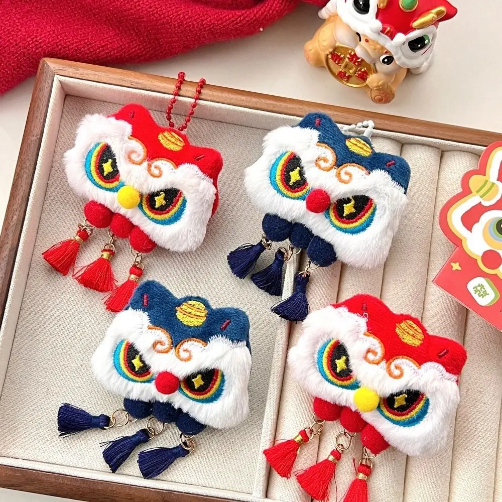 Cartoon PP Cotton Snake Year Keychain Cartoon Bag Pendant New Year Hanging Decor Gift