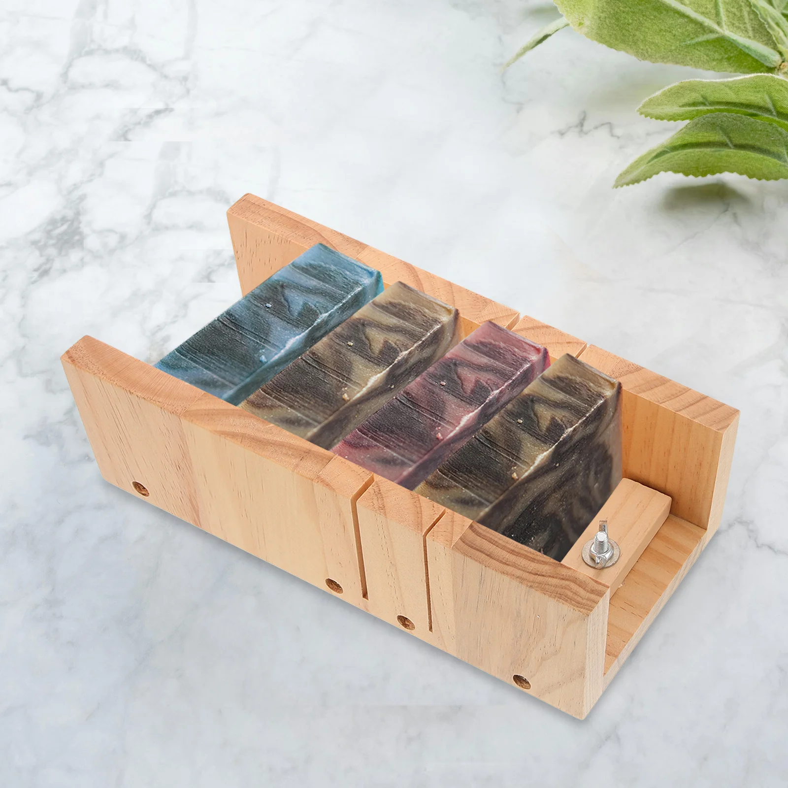 Exquisite Workmanship Soap Cutter Wood Mold Double Slots Easy to Use Soap Making Tool Double Slots Cutting Mold