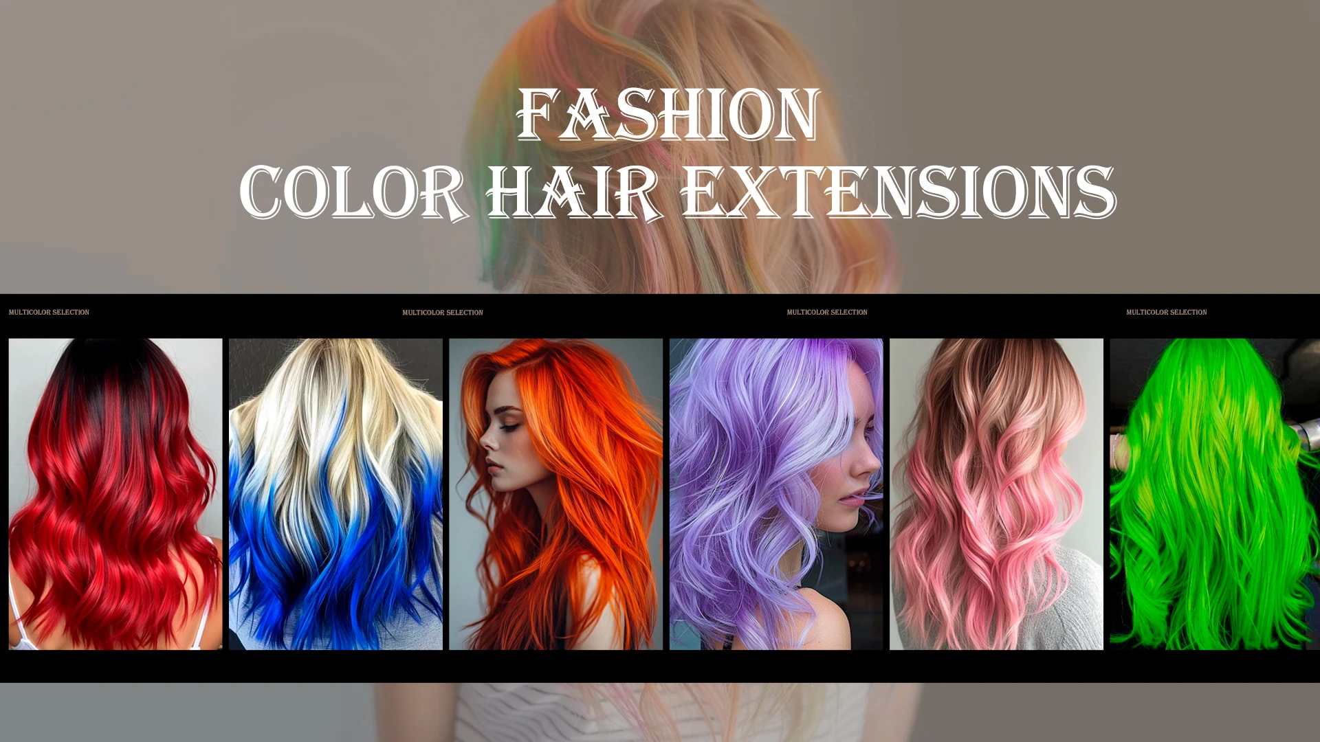 1 5 11 Pcs/lot Clip in Hair Extensions Multi-Colors Highlights Synthetic Hair 22 inch Rainbow Hairpieces for Girls Women Kids