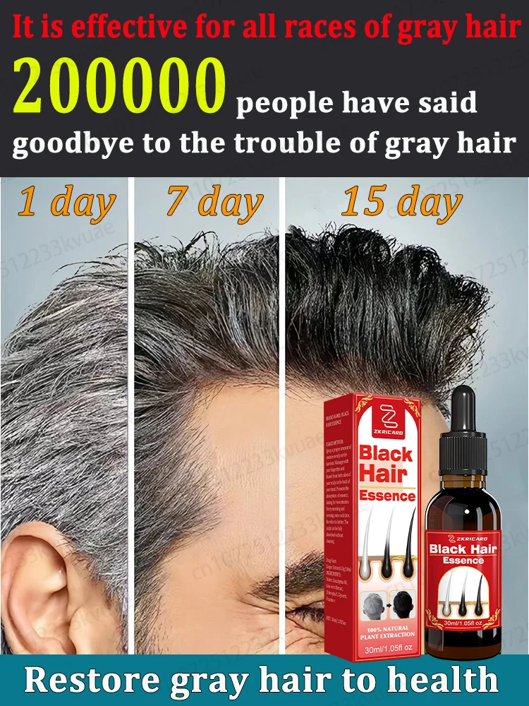 Anti-grey hair essence, restore natural hair color and restore healthy hair