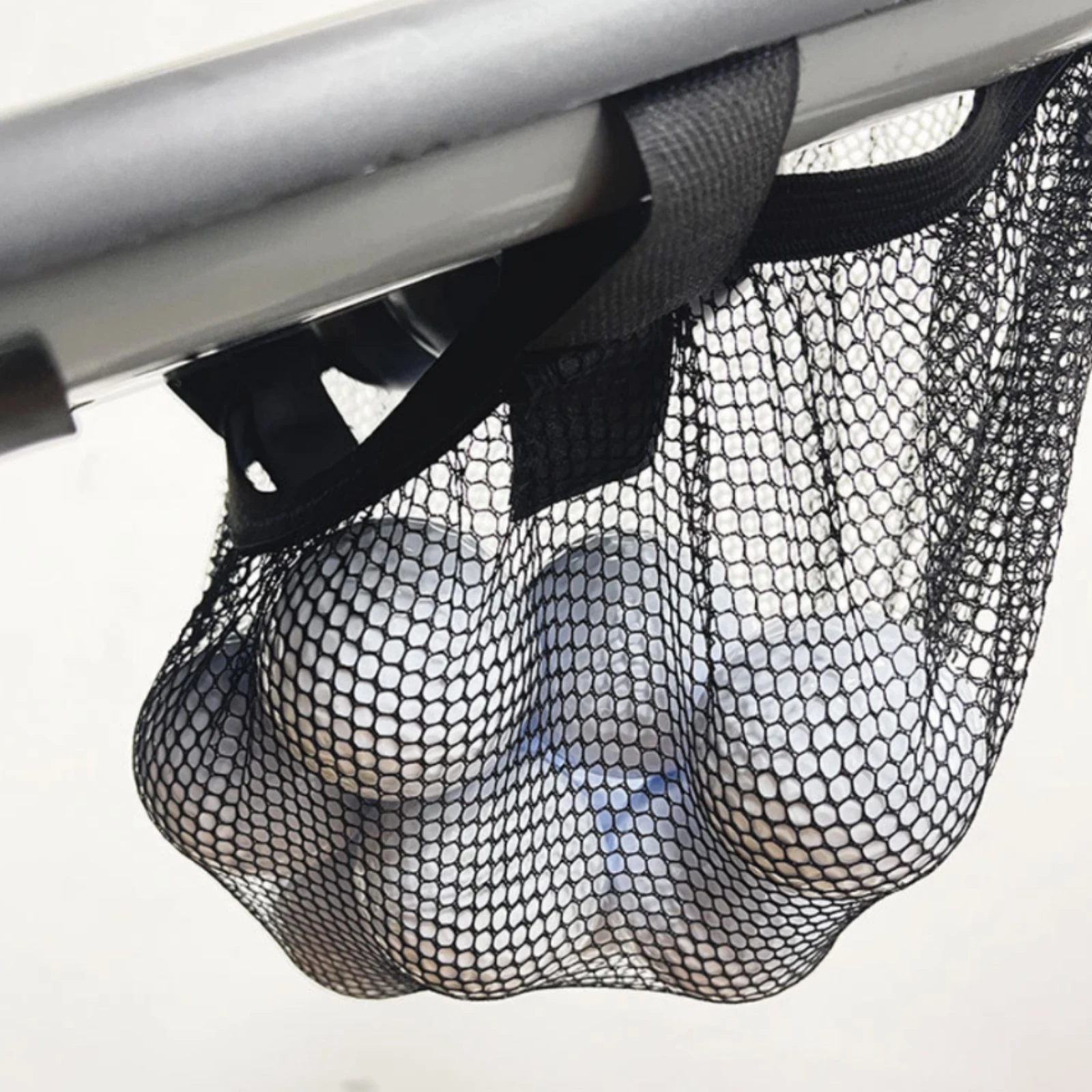 Three-Wheel Golf Bag Transporter Aluminum Alloy Foldable Golf Bag Transporter Sports Gear Carrier Mesh Storage Bags Compact