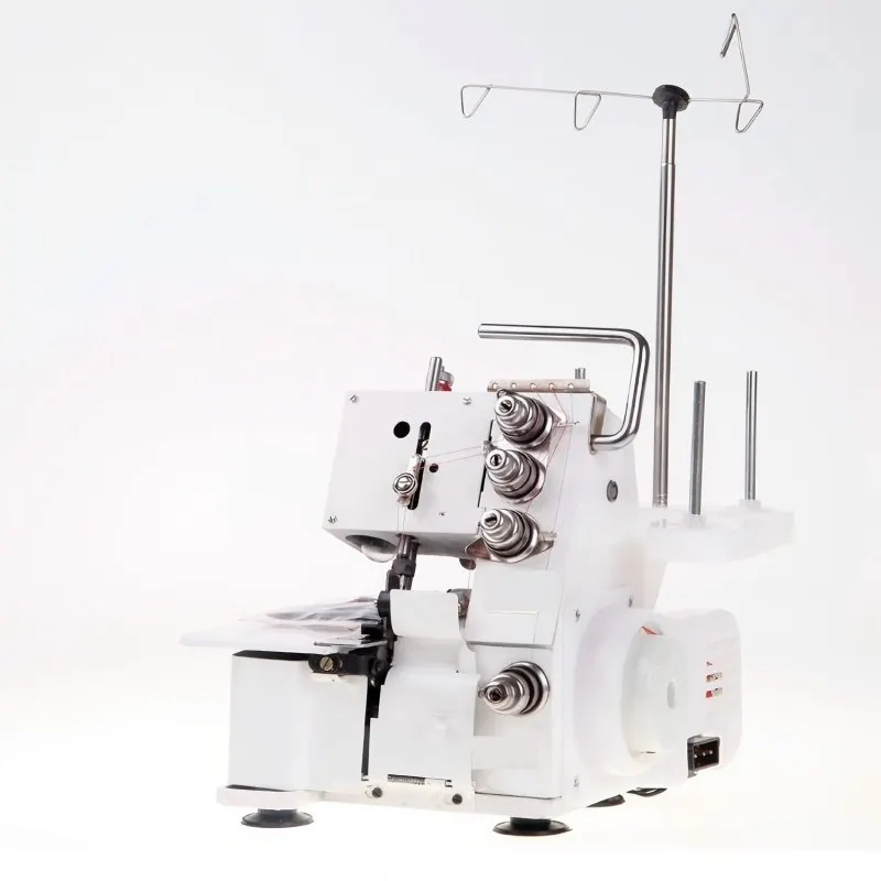 Household Mini 4-Thread Overlock Sewing Machine, New Serger for Edge Sewing, Merrow & Roll Hemming, Electric Sewing Machine