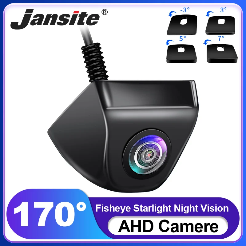 Jansite AHD 1080P Rear View Camera 170° Fisheye Lens Reverse Camera Night Vision CVBS IP68 Waterproof Universal Parking Camera