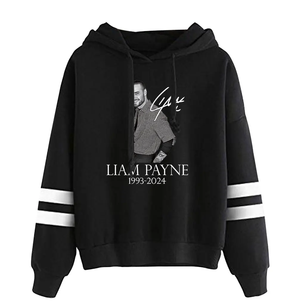 Liam Payne merch 1993-2024 Мемориальный капюшон на шнурке без карманов рэп Payne Tribute Толстовка мужской/женский пуловер в стиле хип-хоп