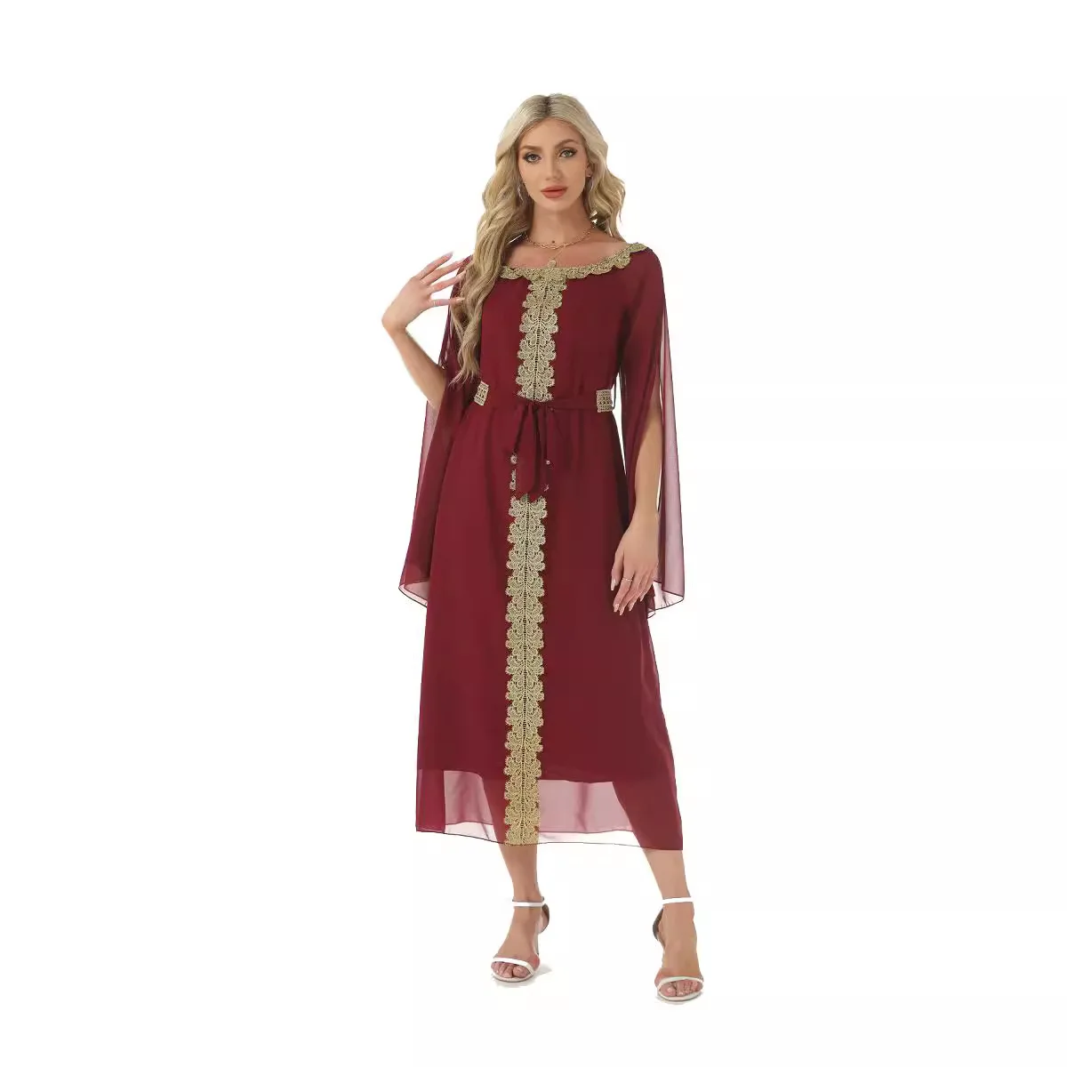 Eid Muslim Abaya for Women Party Dresses Sashes Jalabiya Vestidos Ramadan Dubai Kaftan Islam Arab Long Robe Morocco Abayas