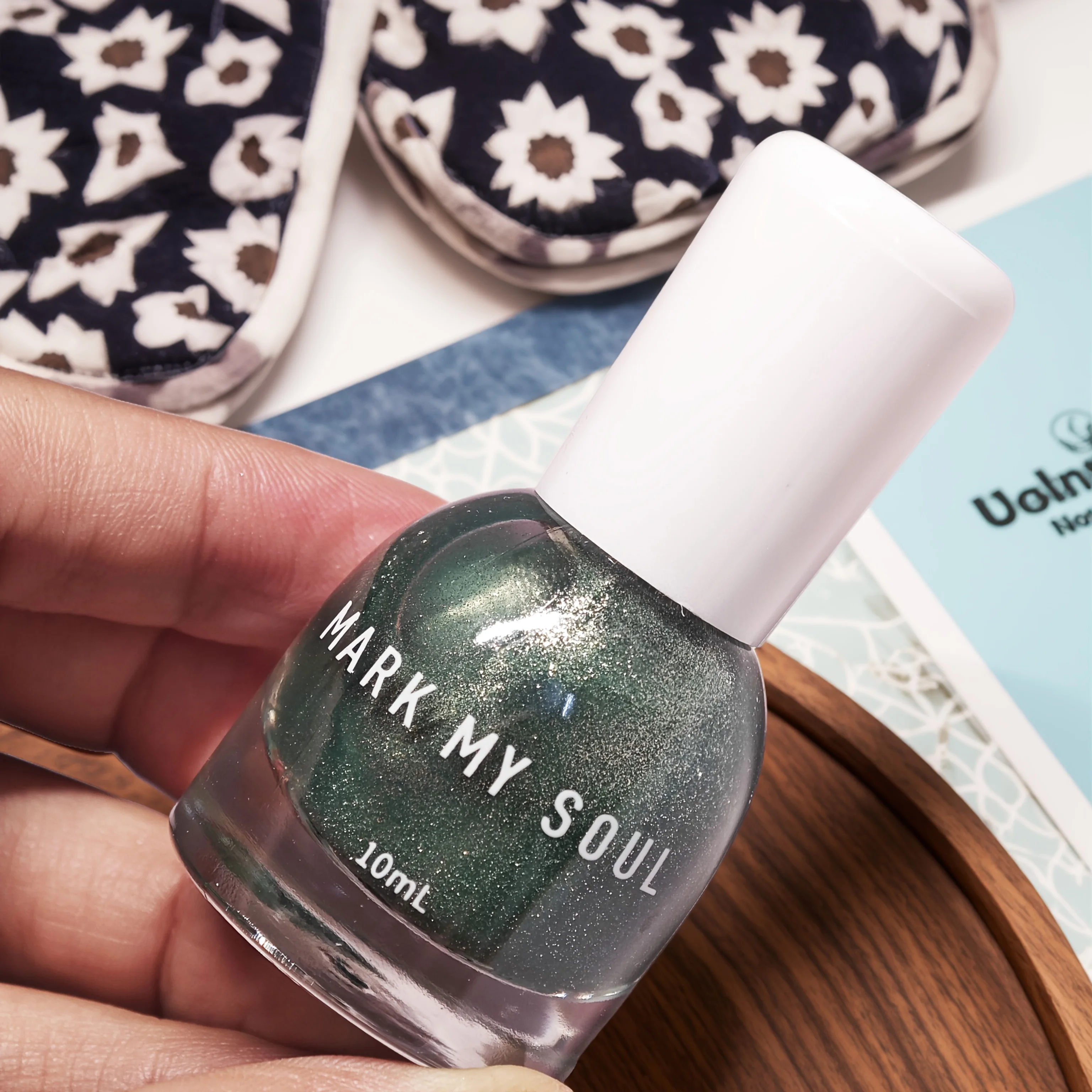 S145 ยาทาเล็บสีเขียวแจสเปอร์ ไพรเมอร์สีเงิน ไบร์ท เบคกิ้ง ฟรี แคทอาย ออยลี่ แห้งเร็ว ไม่ต้องอบ ไม่ต้องใช้แสงยูวี