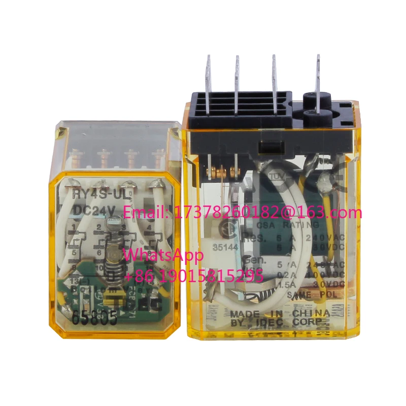 

НОВОЕ реле RY4S-UL DC24V RY4S-UL-DC24V DC24V 24VDC 24V 5A 240VAC 14PIN