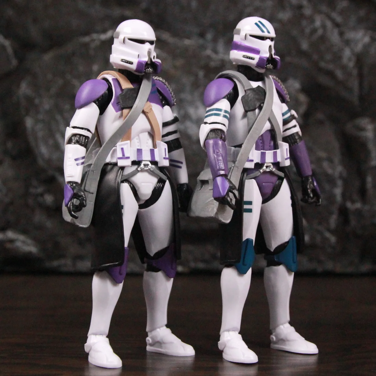 Nouveau corps-Star Wars 187th aéroporté violet choc rouge coruscant aéroporté trooper escadron 6 "figurine poupée modèle Clone jouets
