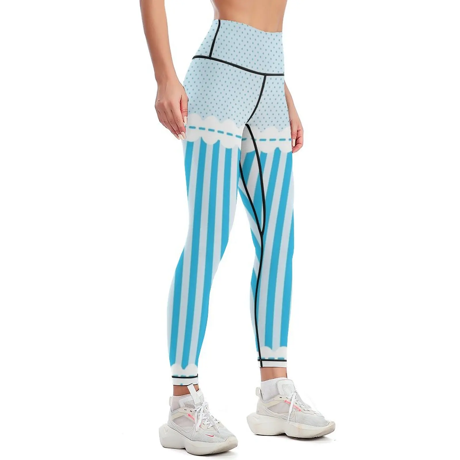 Blue Lolita Leggings for girls Fitness woman sport set Womens Leggings