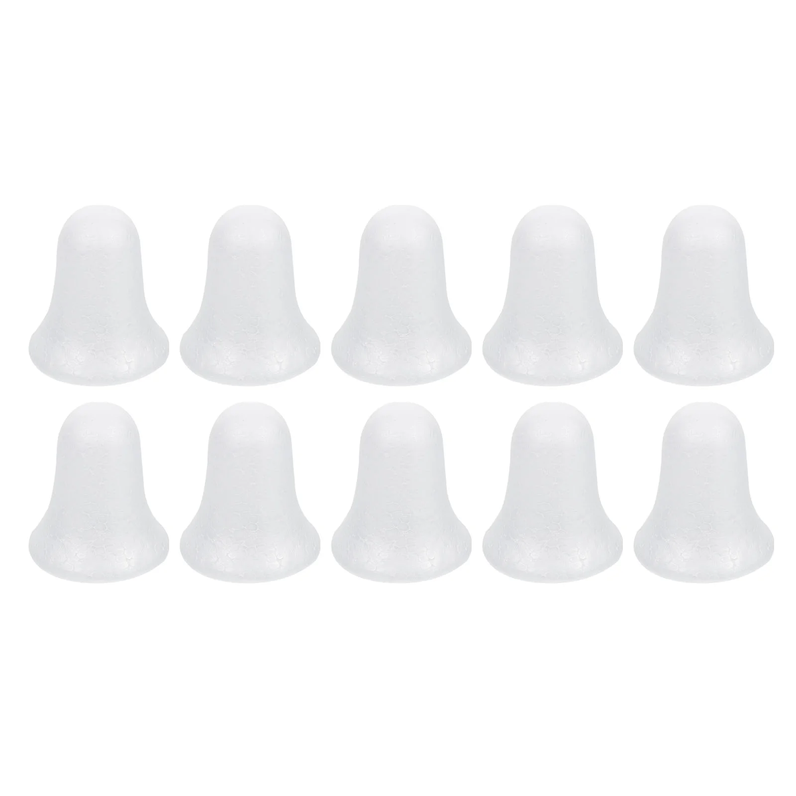 10pcs White Balls Christmas Bell Polystyrene Balls for Crafts Projects Christmas Party Decoration Supplies 9cm