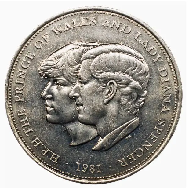 Britain's 1981 Year 25 penny Charles and Diana Souvenir Coin(It is old)