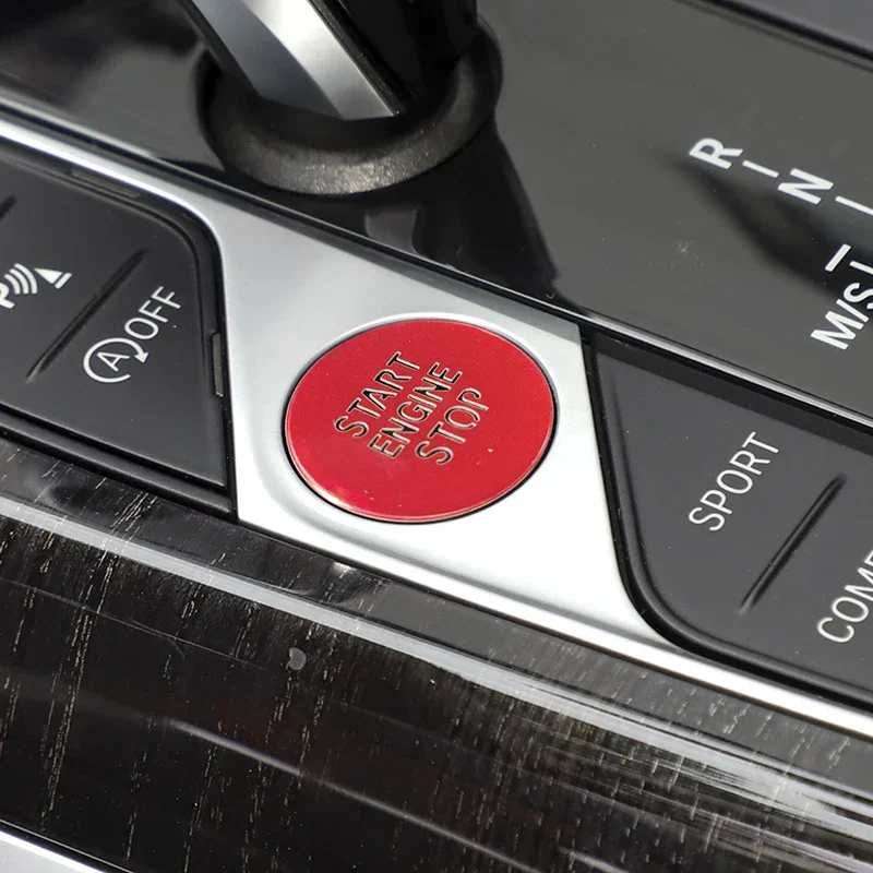 Car One Key Start Engine Stop Button Sequins Decoration Cover Stickers For BMW 3 Series G20 G28 2020-2021 Interior Accessories