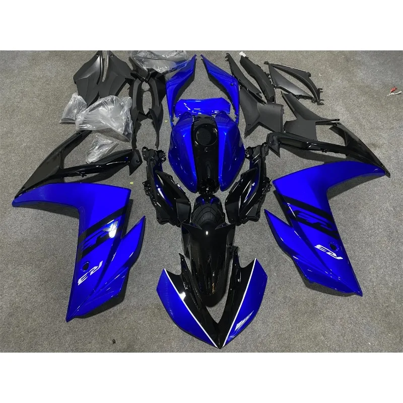 

Комплект обтекателя мотоцикла подходит для Yamaha R25 15-18 лет R3 2015 2016 2017 2018, обтекатель, черный, синий