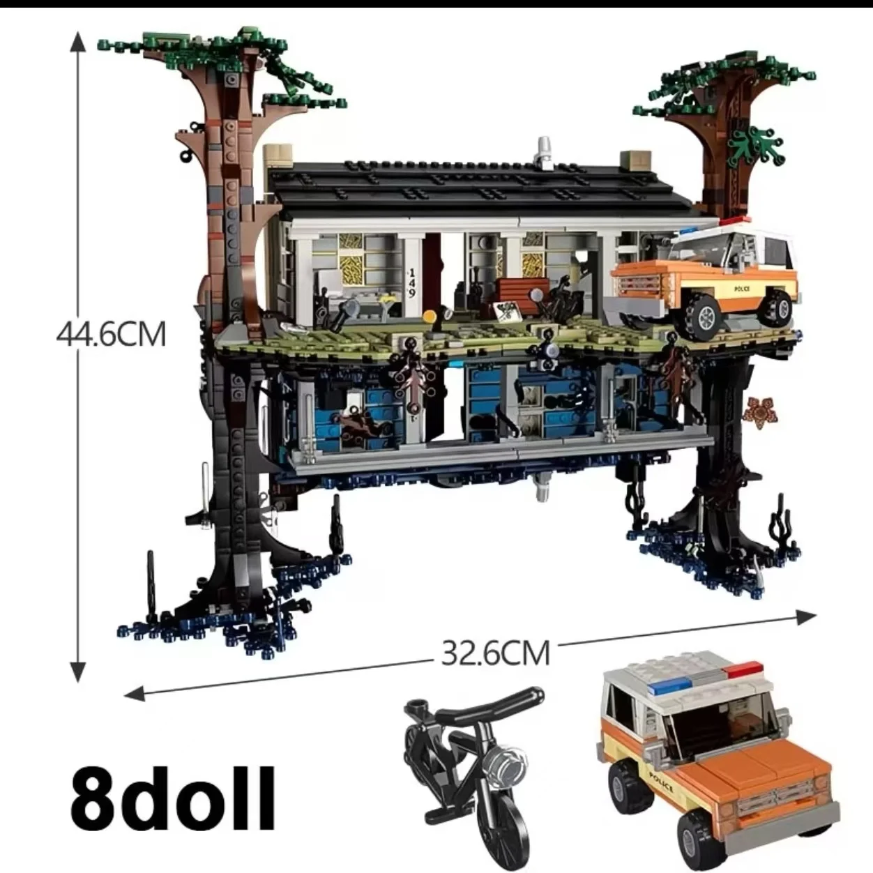 2026 Popular Movie 2499PCS Inverted World Home Decoration Model Ornament Adult Birthday Christmas Gift