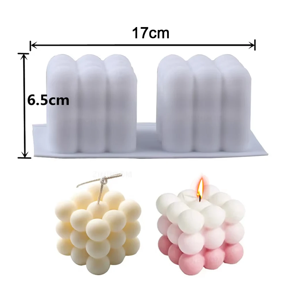 6-holte grote bubbel siliconen kaars schimmel mousse cake chocolade schimmel aromatherapie zeep kaars home decor kaars maken benodigdheden