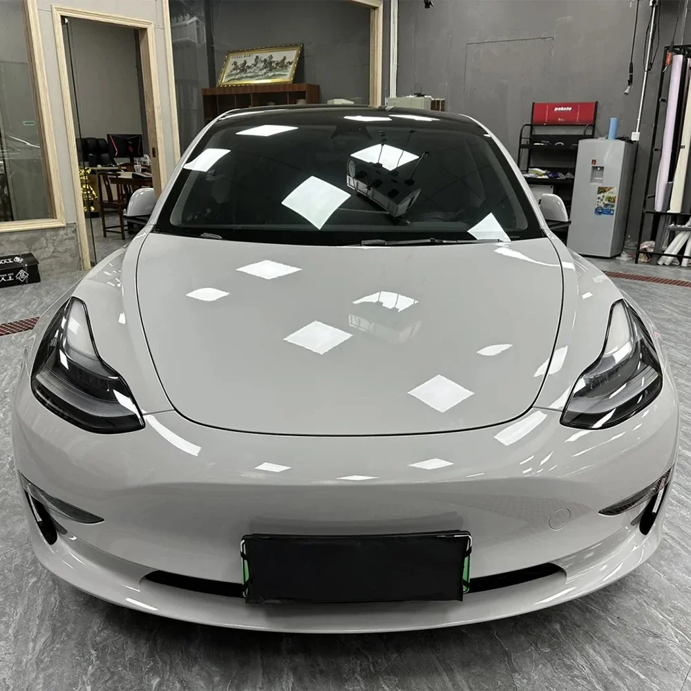 Car Wrapping Film Vinyl Film Stone Grey Bubble Free PET Decal Car Motorcycle Body Sticker Auto Accessories Exterior Interior view 3