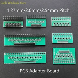 1piece 1.27mm 2.0mm 2.54mm Pitch Transfer Plate Converter Single Double Row Pin PCB Adapter Board