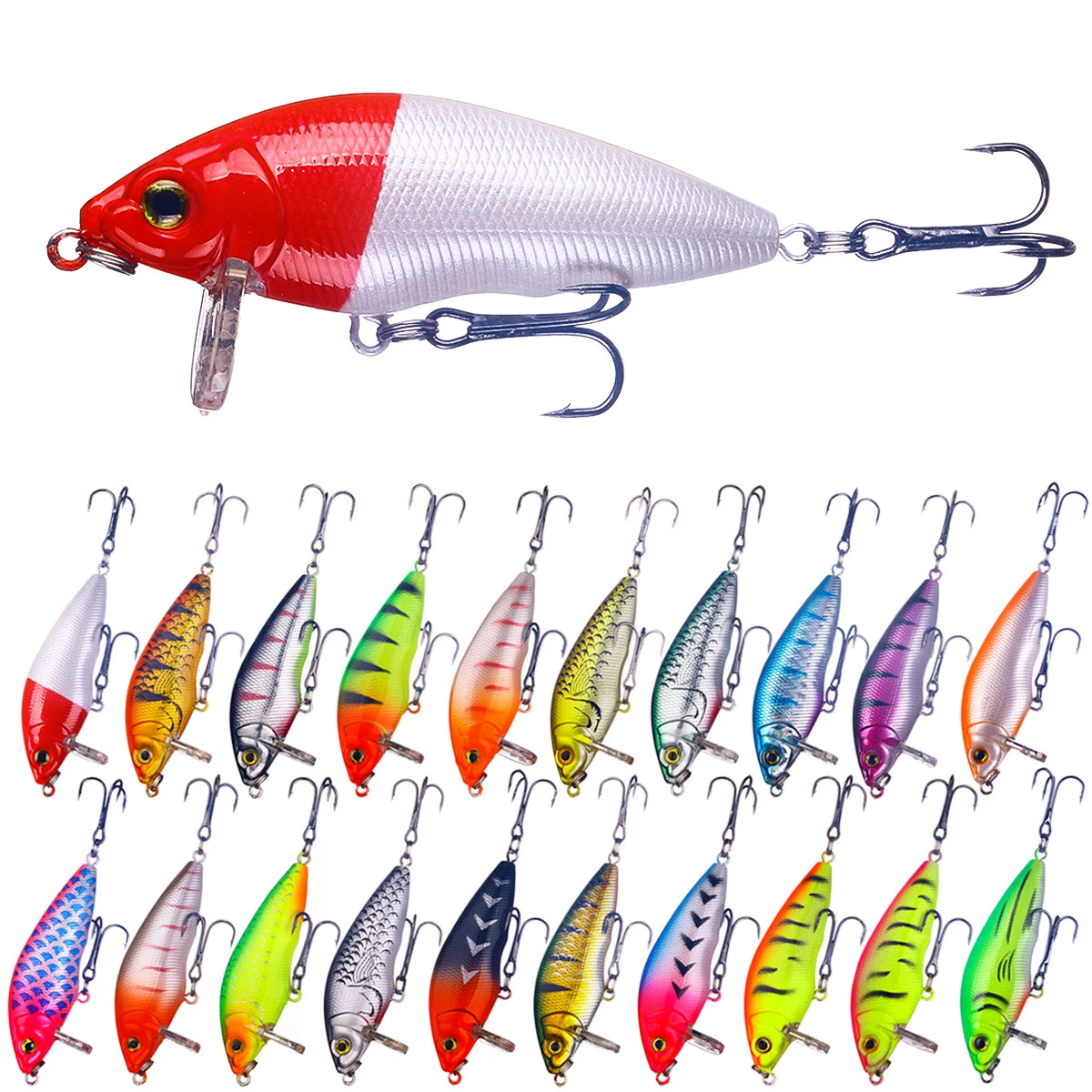 70mm 8.4g Wobblers Minnow Crankbait Simulation Fishing Lure Jerkbait Artificial Hard Bait Bass Carp Walleye Pesca Fishing Tackle