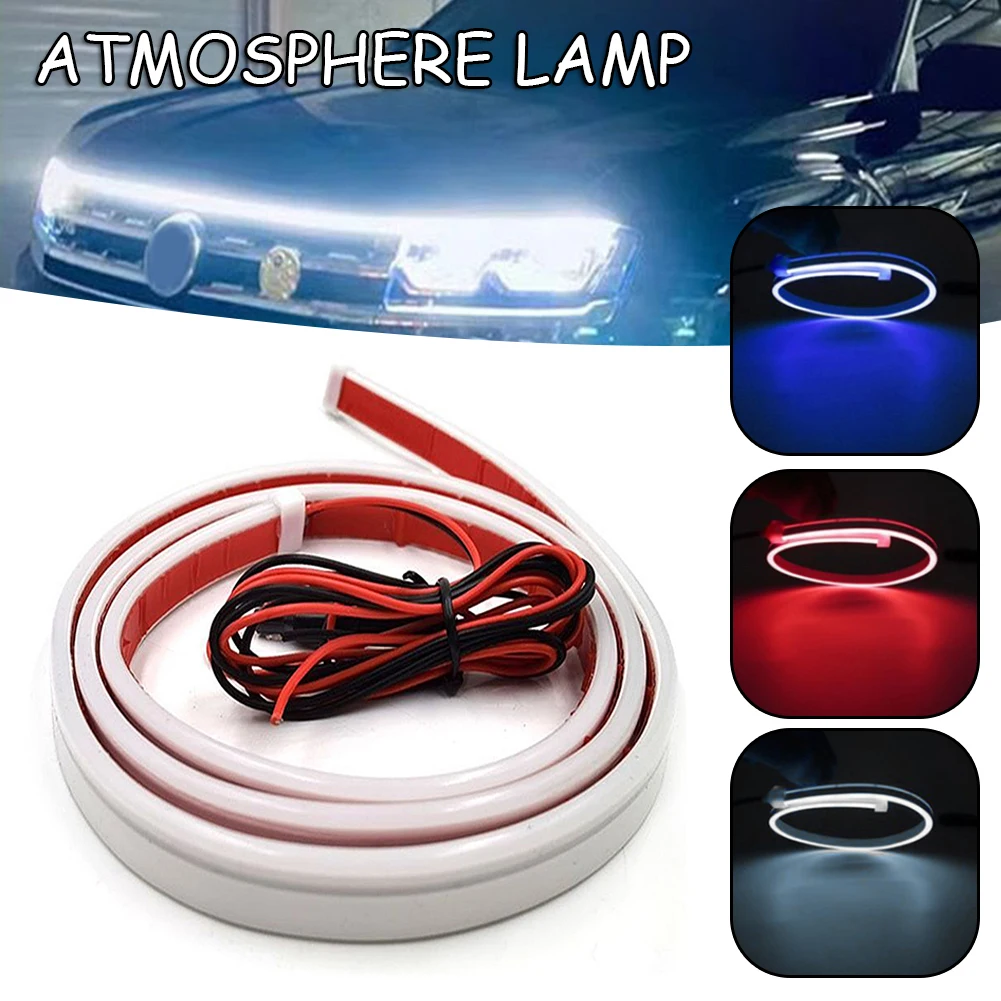 Dynamics Scan Start Up Hoodbeam High Light Lamp Beads Car Decorative Light Strip For Suvs Trucks