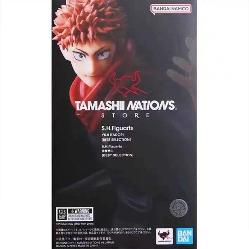 Bandai Genuine TNS SHF Jujutsu Kaisen Itadori Yuji [BEST SELECTION] 15cm Anime Action Figure Collectible Model Toy Gift Children