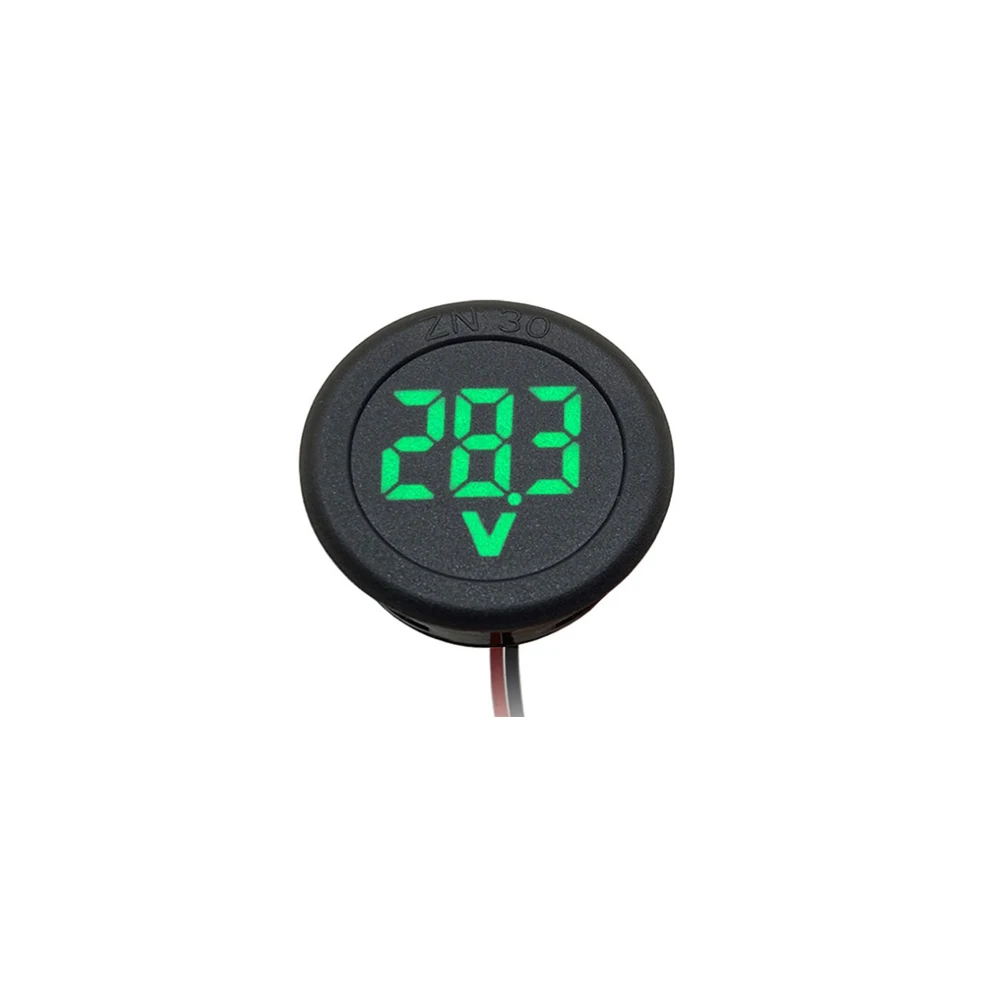 Motorcycle ​LED Display Digital Voltmeter DC 4V-100V Car Voltage Meter Tester Reverse Polarity Protection
