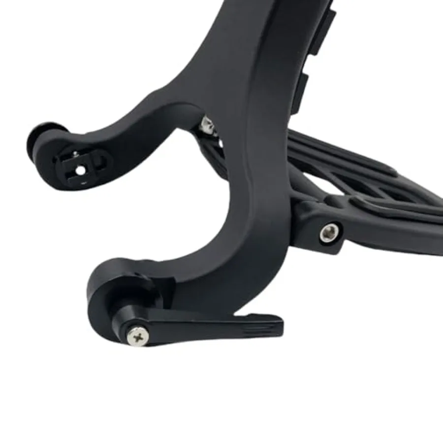 مسند ظهر سيسي بار قابل للتعديل مع رف أمتعة قابل للطي لدراجة نارية هارلي ديفيدسون الهندية BMW R18 Honda Black Enhanced Comf #2