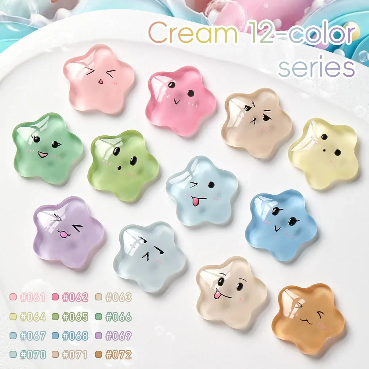 12 قطعة كريم هلام مسمار البولندية الربيع الصيف الحلوى مجموعة الوردي الأزرق اللون ل مانيكير شبه دائم نقع قبالة مسمار الفن هلام الورنيش