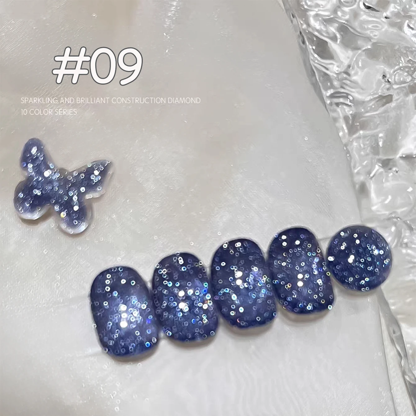 1pcs TC Sparkling Reflective Bounce Di High Density Sparkling Broken Diamond Gel Nail Polish 2025 New Sparkling Glitter Nail Art