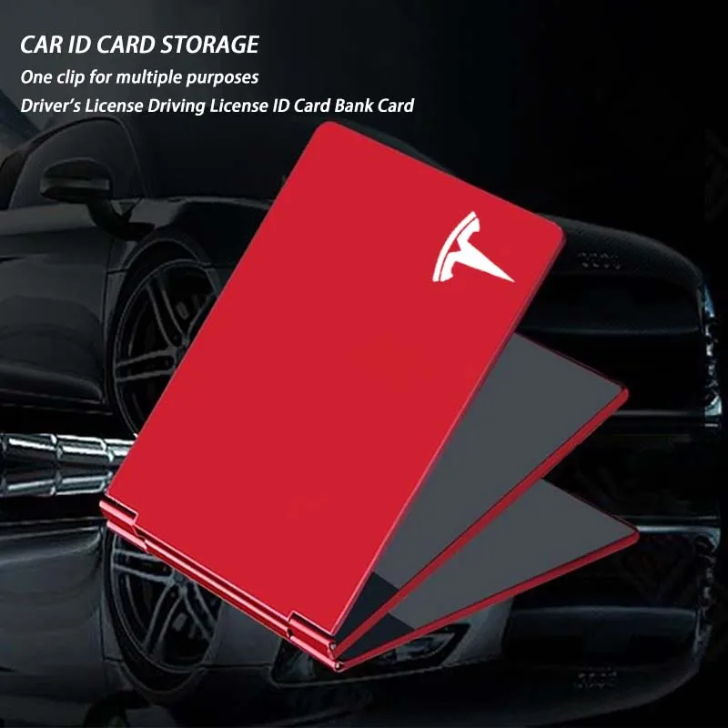 

For Tesla Model Y Juniper Tesla Model 3 S X Highland Tesla Juniper Interior key card Accessories Metal Car Driving License Logo