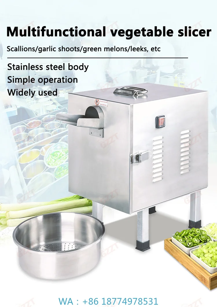 Multifunctional Commercial Food Cutting Tool for Potato Cucumber Carrot Garlic Onion Slicing Chopping Catering Food Preparation