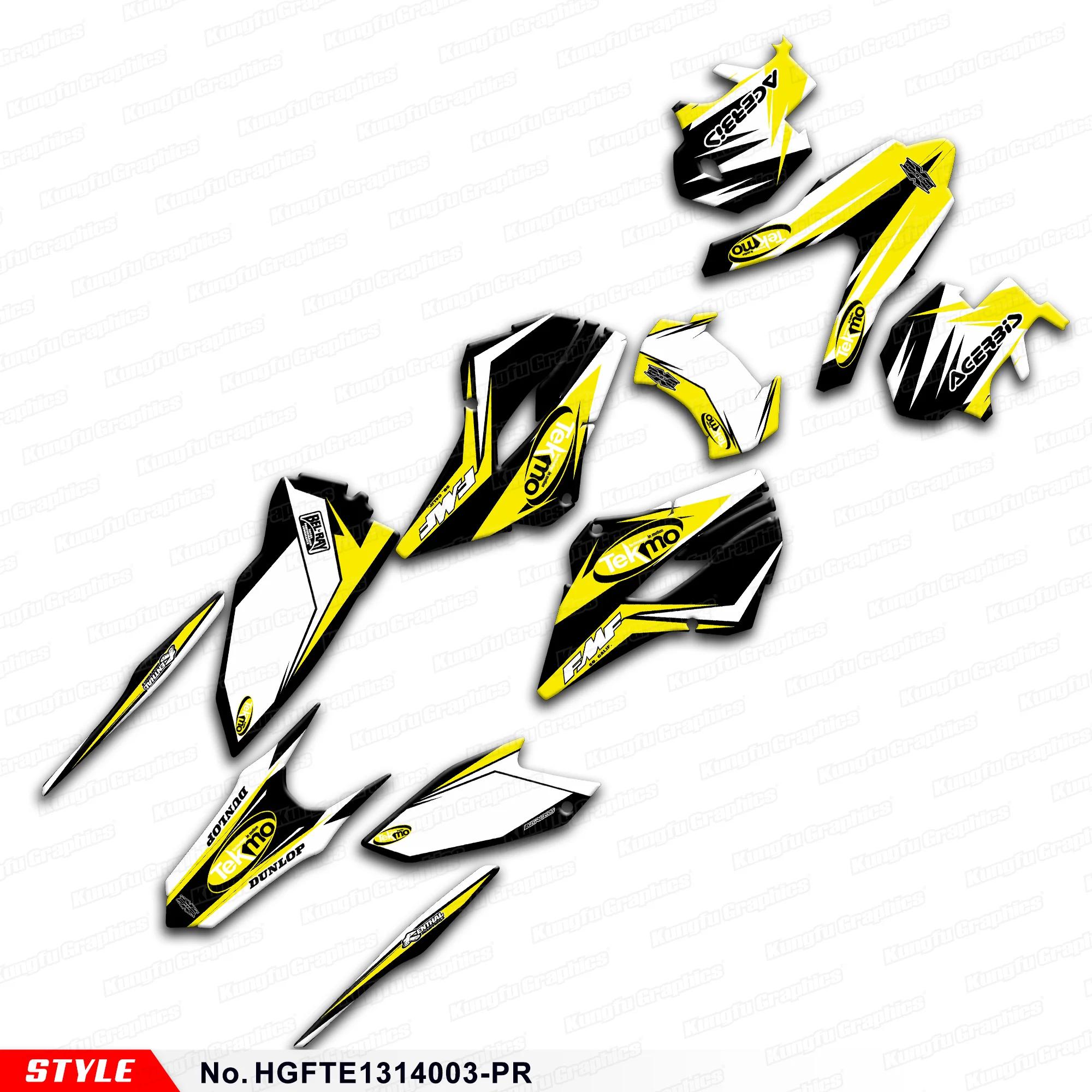 

Motorcycle Stickers Vinyl Wrap for Husaberg TE125 TE250 TE300 FE250 FE350 FE450 FE501 2013 2014, HGFTE1314003-PR