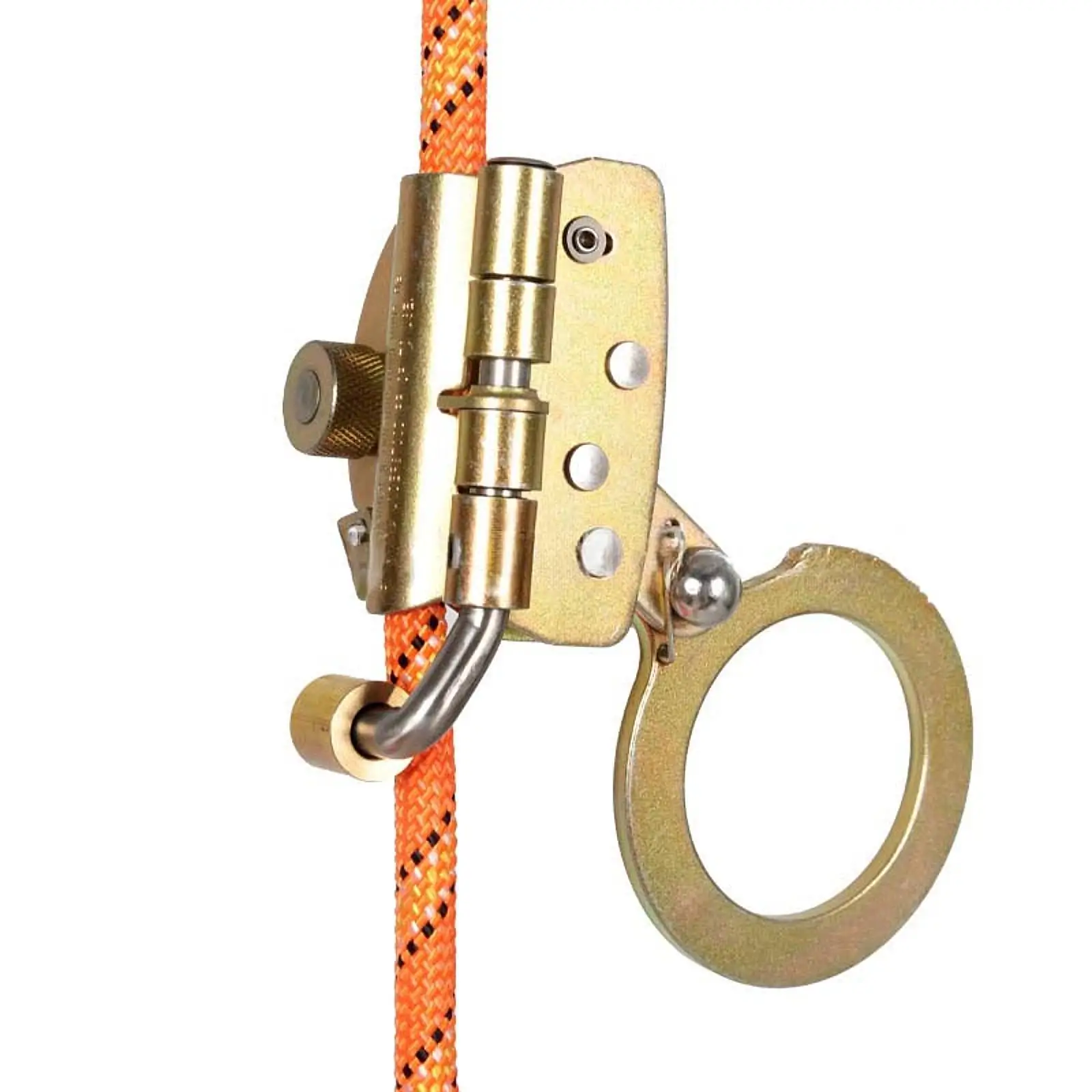 Rope Grab Ascender for 16mm Diameter Rope Part 18kN Sturdy Auto Locking Equipment for Construction Outdoor Activities Caving