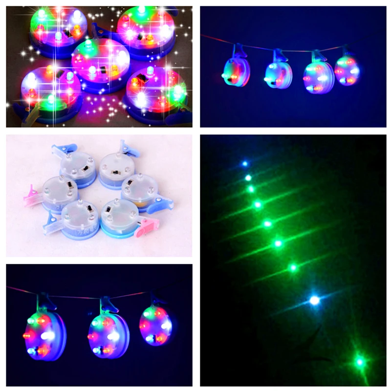 

free shipping colors light led lamp with switch 5pcs/lot led kite line flying dragon vlieger toys kite surf full equipment fun