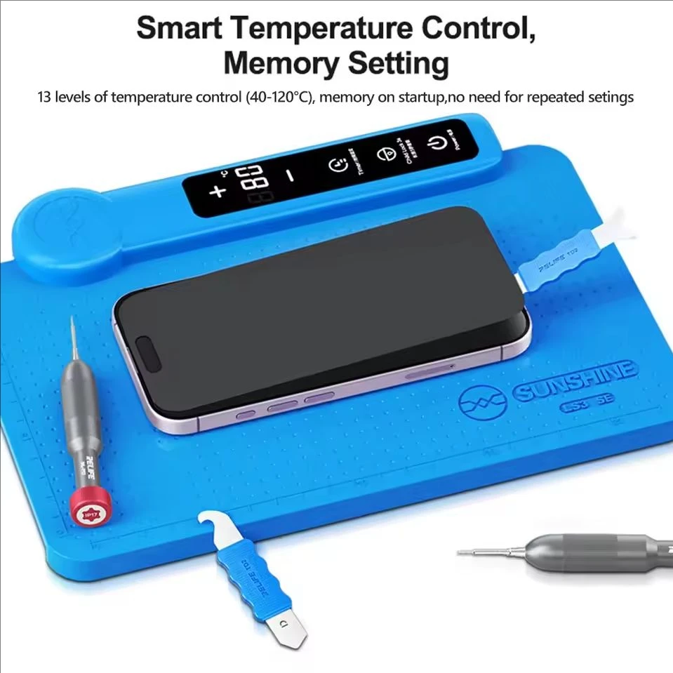 SUNSHINE LS3 SE 1-inch LCD Screen Heating Separator 40~120℃ Adjustable  for Mobile Phone Watch Repair Screen Back Cover Removal