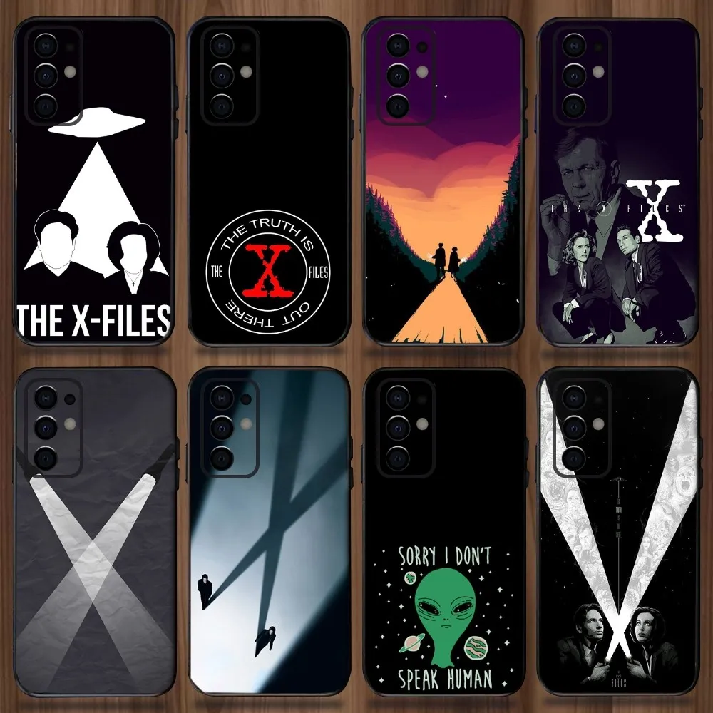 The X F-Files Phone Case For Samsung Galaxy A13,A21s,A22,A31,A32,A52,A53,A71,A80,A91 Soft Black Cover