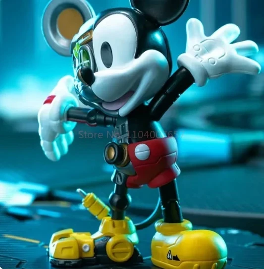 52toys Mickey And Friends Cyborg Series Blind Box  Figure Model Dolls Anime Peripheral Desktop Ornaments Decorative Gifts