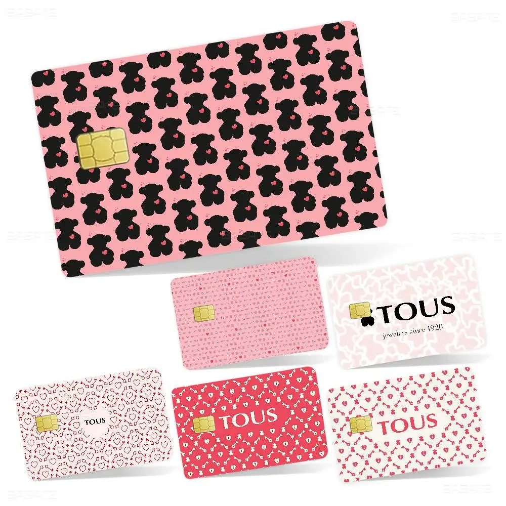 ملصقات جلدية لبطاقة الائتمان Back-t-TOUSes بدون بقايا لاصقة مقاومة للماء لبطاقة الائتمان VISA لبطاقة الوصول إلى مترو الأنفاق