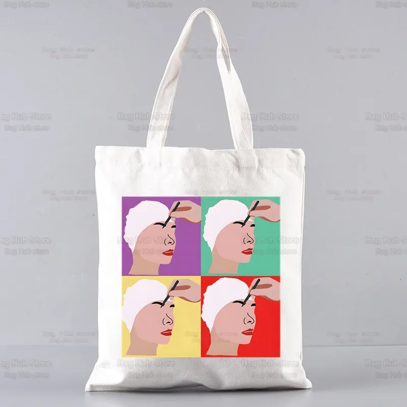 Mitski Singer Shopping Bag Women Canvas Be The Cowboy Tote Eco Bag Cartoon Bury Me At Makeout Creek Shopper Shoulder Bags